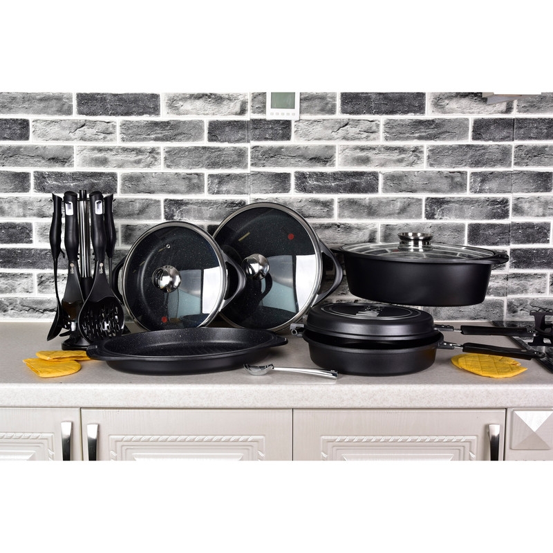 قیمت و خرید سرویس پخت و پز 33 پارچه ام جی اس طرح ایتالیاB کد800187