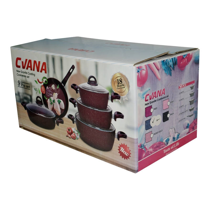 قیمت و خرید سرویس پخت و پز 9 پارچه سیوانا کد 7667