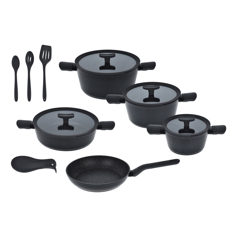 قیمت و خرید سرویس قابلمه و تابه گرانیتی 12 پارچه لیدوما مدل لئو