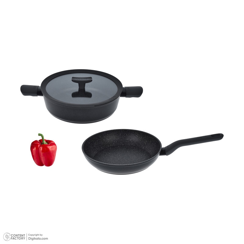 قیمت و خرید سرویس قابلمه و تابه گرانیتی 12 پارچه لیدوما مدل لئو