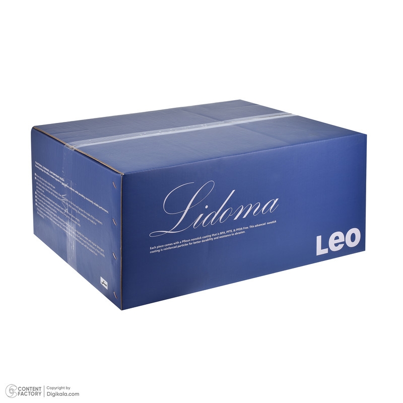 قیمت و خرید سرویس قابلمه و تابه گرانیتی 12 پارچه لیدوما مدل لئو