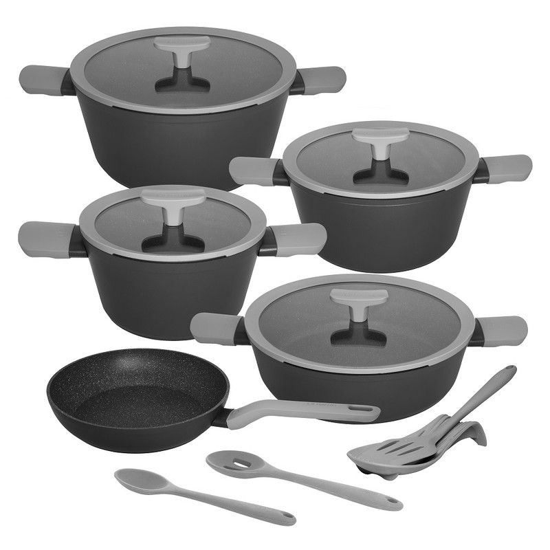 قیمت و خرید سرویس قابلمه و تابه گرانیتی 12 پارچه لیدوما مدل لئو