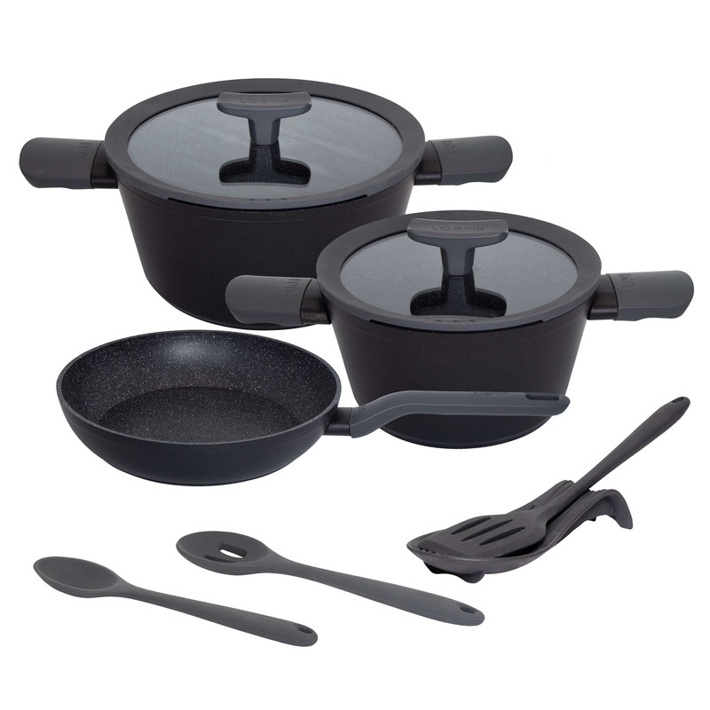 قیمت و خرید سرویس قابلمه و تابه گرانیت 9 پارچه لیدوما مدل لئو سری برگهوف