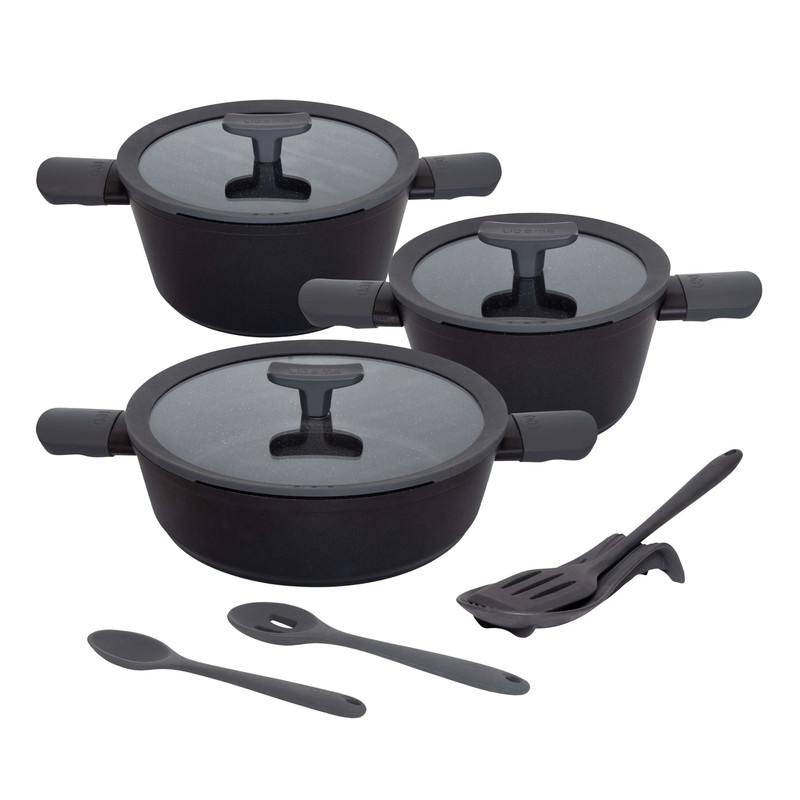 قیمت و خرید سرویس قابلمه و تابه گرانیت 10 پارچه لیدوما مدل لئو