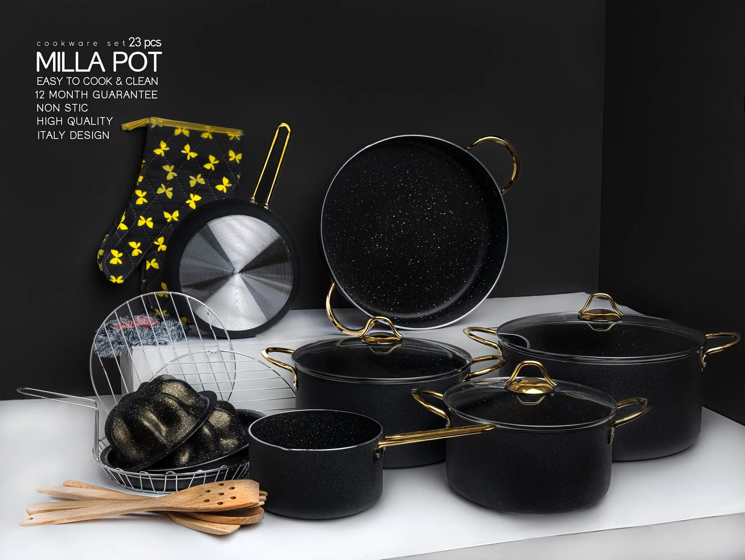 قیمت و خرید سرویس پخت و پز 23 پارچه میلا مدل کیان